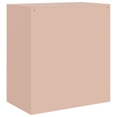 vidaXL Dressoir 67x39x73 cm staal roze