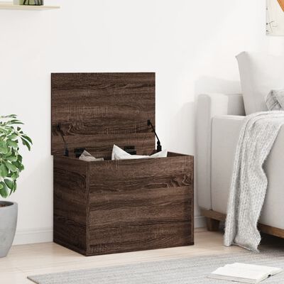 vidaXL Opbergbox 60x42x46 cm bewerkt hout bruin eikenkleurig