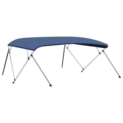 vidaXL Biminitop 4-boogs 243x(230-244)x137 cm marineblauw