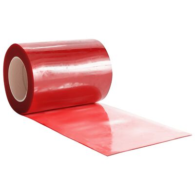 vidaXL Deurgordijn 300x2,6 mm 25 m PVC rood