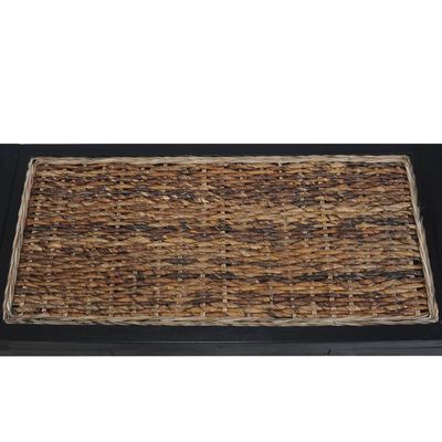 vidaXL Bank 120 cm abaca donkerbruin