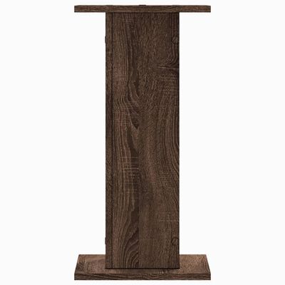 vidaXL Plantenstandaards 2 st 30x30x60 cm bewerkt hout bruin eiken