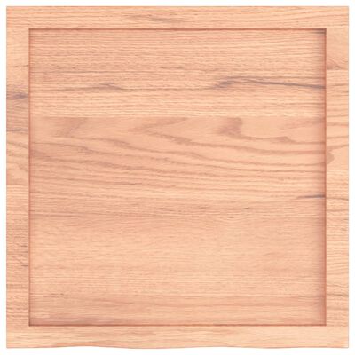 vidaXL Wastafelblad 60x60x(2-4) cm behandeld massief hout lichtbruin