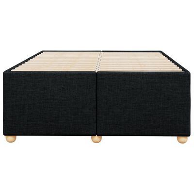 vidaXL Bedframe zonder matras 120x200 cm stof zwart