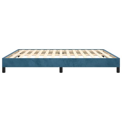 vidaXL Bedframe fluweel donkerblauw 180x200 cm