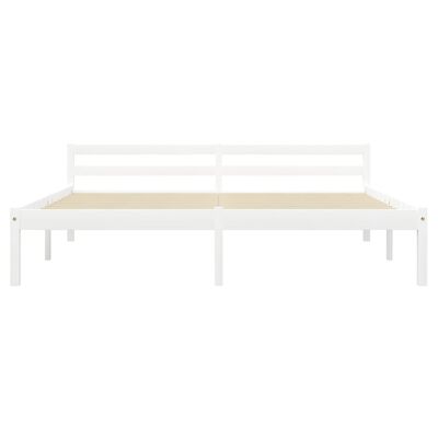 vidaXL Bedframe massief grenenhout wit 180x200 cm