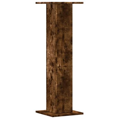 vidaXL Plantenstandaards 2 st 30x30x95 cm bewerkt hout gerookt eiken