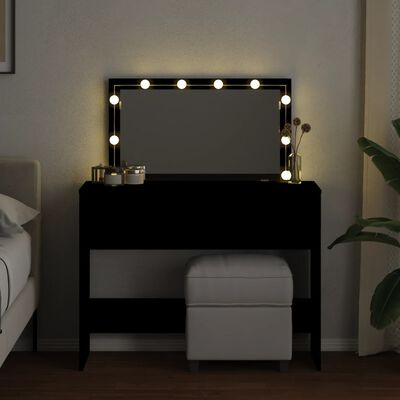 vidaXL Kaptafel met LED-verlichting 100x40x120 cm zwart