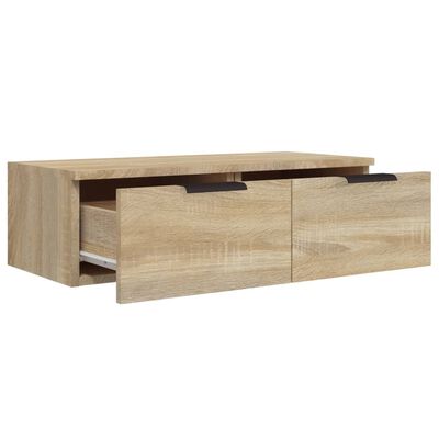 vidaXL Wandkast 68x30x20 cm bewerkt hout sonoma eikenkleurig