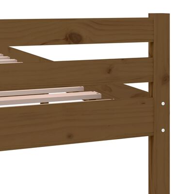 vidaXL Bedframe massief hout honingbruin 200x200 cm