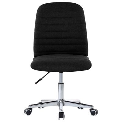 vidaXL Eetkamerstoelen 6 st stof zwart