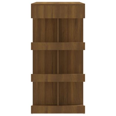 vidaXL Bartafel met opbergrek 100x50x101,5 cm bewerkt hout bruin eiken