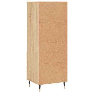 vidaXL Hoge kast 40x36x110 cm bewerkt hout sonoma eiken