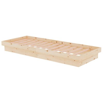 vidaXL Bedframe massief hout 75x190 cm