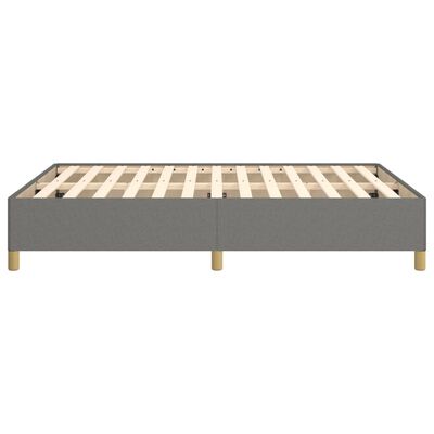 vidaXL Bedframe stof donkergrijs 140x200 cm