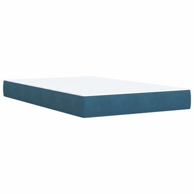 vidaXL Boxspring met matras fluweel blauw 120x190 cm