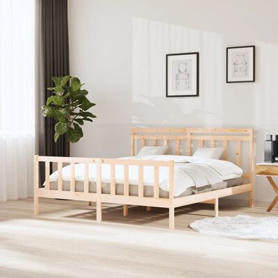 vidaXL Bedframe massief hout 180x200 cm