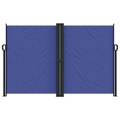 vidaXL Windscherm uittrekbaar 160x600 cm blauw