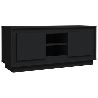 vidaXL Tv-meubel 102x35x45 cm bewerkt hout zwart