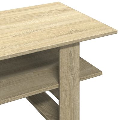 vidaXL Salontafel 102x55x42 cm bewerkt hout sonoma eikenkleurig