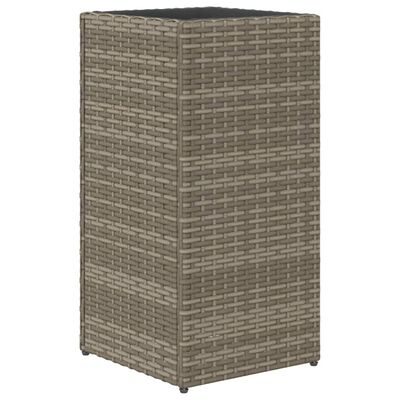 vidaXL Plantenbak 30x30x60 cm poly rattan grijs