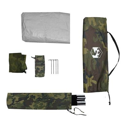 vidaXL Koepeltent 2-persoons waterdicht camouflage