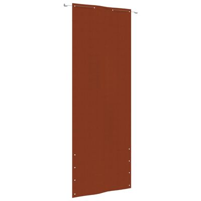 vidaXL Balkonscherm 80x240 cm oxford stof terracottakleurig