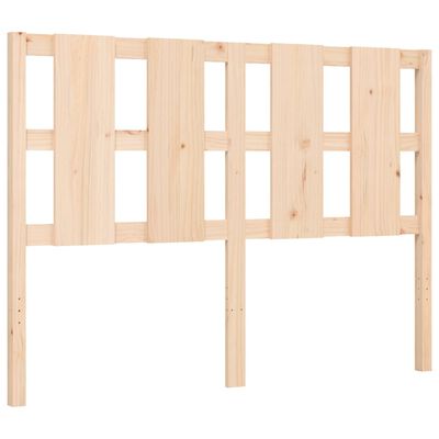 vidaXL Bedframe met hoofdbord massief hout 140x190 cm