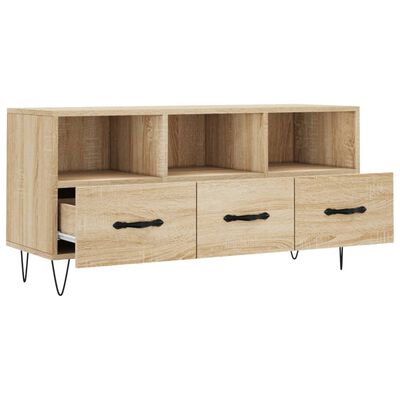 vidaXL Tv-meubel 102x36x50 cm bewerkt hout sonoma eikenkleurig