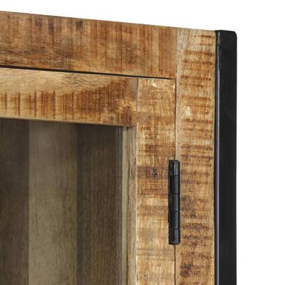 vidaXL Hoge kast 100x40x175 cm massief ruw mangohout