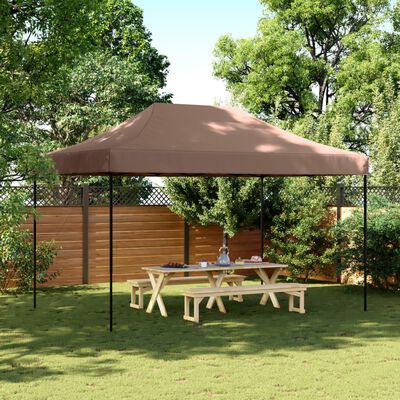 vidaXL Partytent inklapbaar pop-up 440x292x315 cm bruin