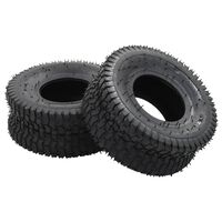 vidaXL Kruiwagenbanden 2 st 15x6.00-6 4PR rubber