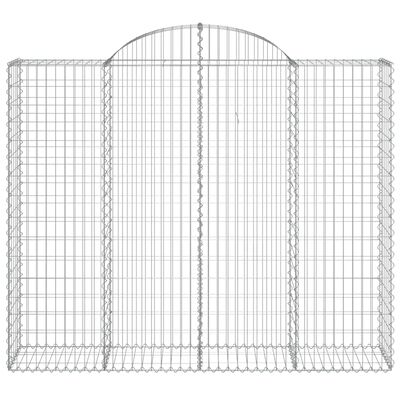 vidaXL Schanskorven 3 st gewelfd 200x50x160/180 cm ijzer