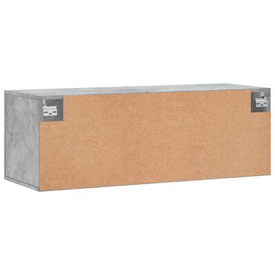 vidaXL Wandkast 100x36,5x35 cm bewerkt hout betongrijs