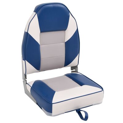 vidaXL Bootstoelen 2 st inklapbaar met hoge rugleuning 39x43x58 cm