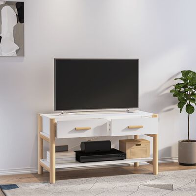 vidaXL Tv-meubel 82x38x45 cm bewerkt hout wit