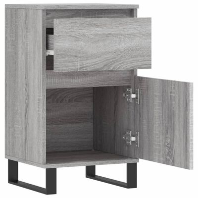 vidaXL Dressoir 40x35x70 cm bewerkt hout grijs sonoma