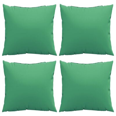 vidaXL Bankkussens 4 st 40x40 cm stof groen