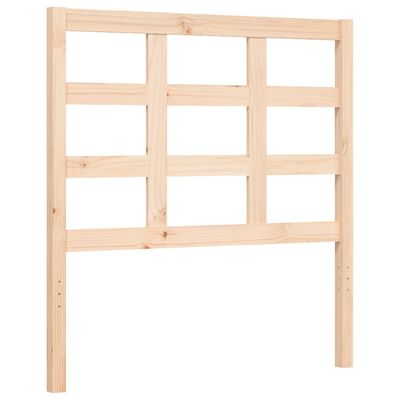 vidaXL Bedframe met hoofdbord massief hout