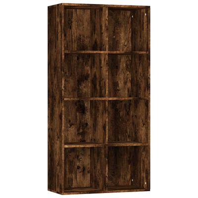 vidaXL Boekenkast 66x30x130 cm bewerkt hout gerookt eikenkleurig