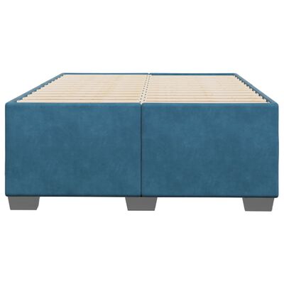 vidaXL Bedframe fluweel blauw 120x190 cm