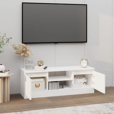 vidaXL Tv-meubel met deur 102x30x36 cm wit