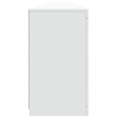 vidaXL Dressoir met LED-verlichting 283x37x67 cm wit