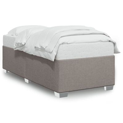 vidaXL Bedframe stof taupe 90x190 cm