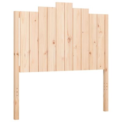 vidaXL Bedframe met hoofdbord massief hout 100x200 cm