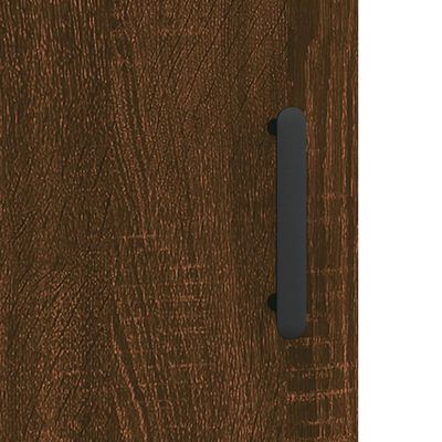 vidaXL Hoge kast 69,5x31x115 cm bewerkt hout bruin eikenkleur