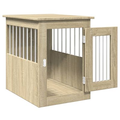 vidaXL Hondenbench 45x62x59 cm bewerkt hout sonoma eikenkleurig