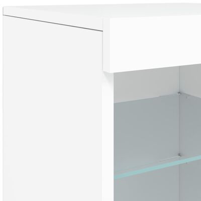 vidaXL Dressoir met LED-verlichting 164x37x67 cm wit