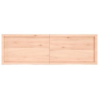 vidaXL Wastafelblad 160x50x(2-6) cm onbehandeld massief hout