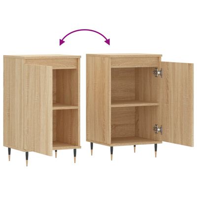 vidaXL Dressoir 40x35x70 cm bewerkt hout sonoma eikenkleurig